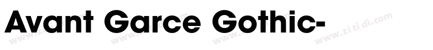 Avant Garce Gothic字体转换